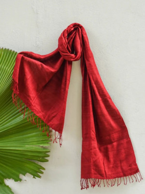 Sapan Wood Natural Dye Eri Silk Stole