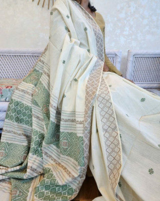 Eri Silk Handwoven Saree (ahimsa Silk)