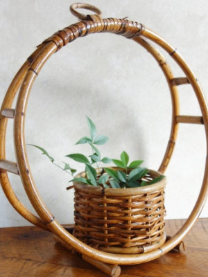 Cane Ring Hanging Planters