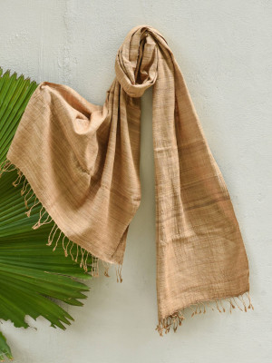 Tea Waste Eri Silk Stole