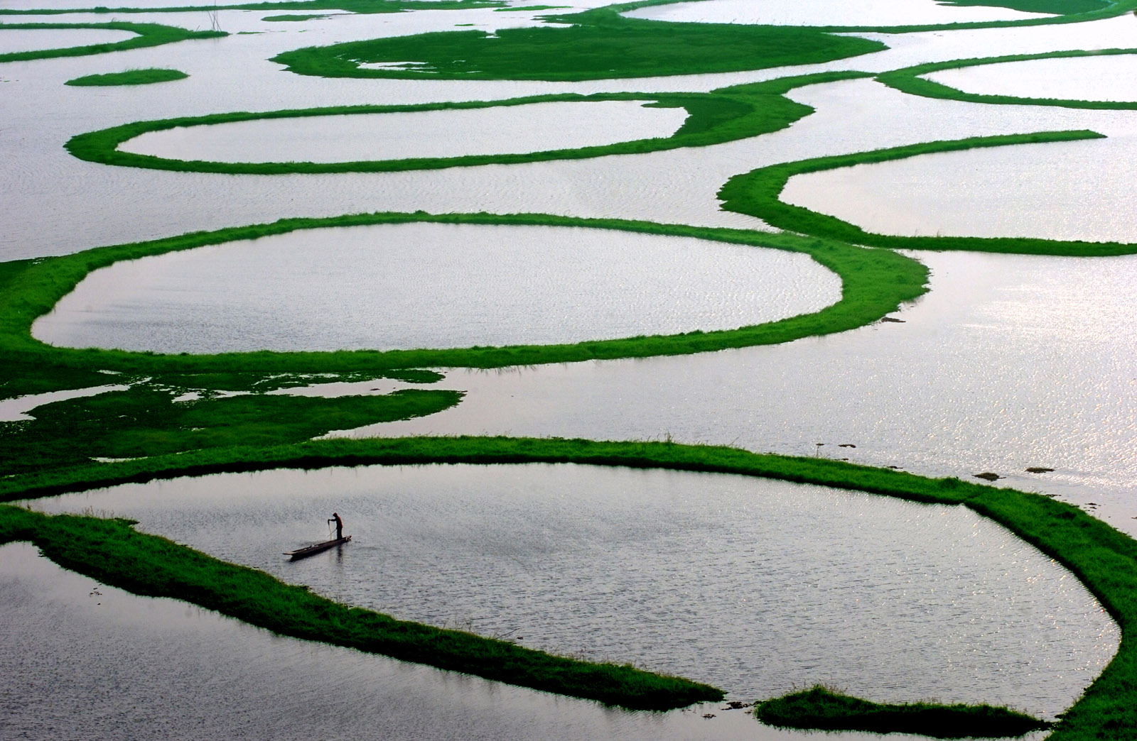 Loktak Lake in Manipur, the floating wetlands of North East India